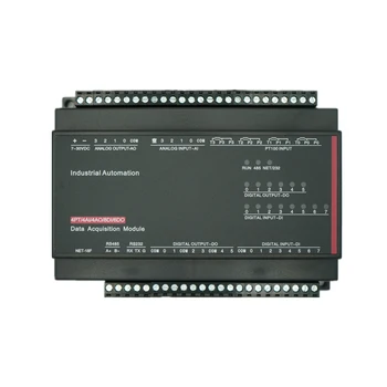 Температура 4PT100 аналоговый вход 4AI аналоговый выход 4AO цифровой вход 8DI выход 6DO Модуль сбора данных Ethernet RS232 RS485