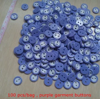 круглая пуговица для одежды 11 мм, фиолетовые пуговицы для одежды с 2 отверстиями