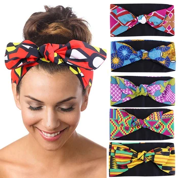 Новая повязка на голову с узлом в африканском стиле для женщин, Спортивная, для занятий йогой, для Салонного Макияжа, Обертывание для Волос, Модные Аксессуары Для волос