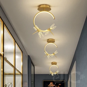 Jjc Простой современный стиль Светодиодных потолочных светильников для коридора Простое Современное освещение для коридора на крыльце Скандинавские Креативные светильники для прохода на Балкон