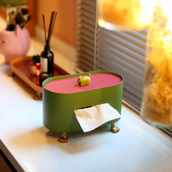 Роскошная креативная высококачественная ткань, Многофункциональная Железная коробка для салфеток, Коробка для хранения для гостиной, журнальный столик, Домашняя кошка