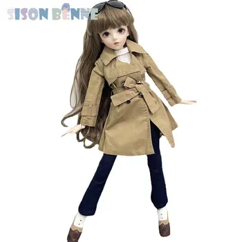 СИСОН БЕННЕ 1/3 BJD кукла Модная 24-дюймовая кукла для девочек с обновленным макияжем, наряды, подарок для детей