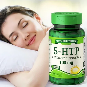 50 Таблеток 5-HTP пентагидрокситриптофана В капсулах Для снятия беспокойства во сне, снятия стресса, Диетическая добавка