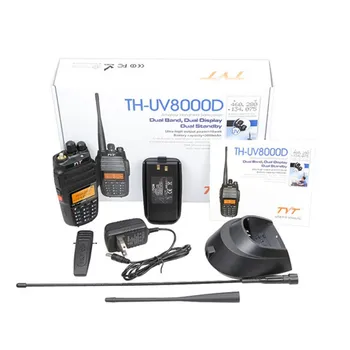 Портативная рация TYT TH-UV8000D мощностью 10 Вт 3600 мАч, Двухдиапазонная 136-174/400-520 МГц, 10 км Дальней связи, Портативная рация