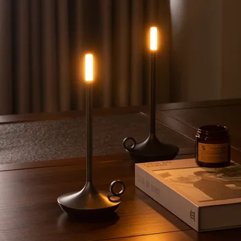 Светодиодная Настольная лампа Aladdin Candlelight Camper Перезаряжаемая Кемперная Водонепроницаемая Лампа С Теплым Светом, лампа при Свечах, Лампа для ужина, Лампа для кемпинга