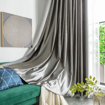 Скандинавская Плотная ткань с квадратным тиснением, Балконные шторы для дома, украшение гостиной на кухне, занавеска для кафе