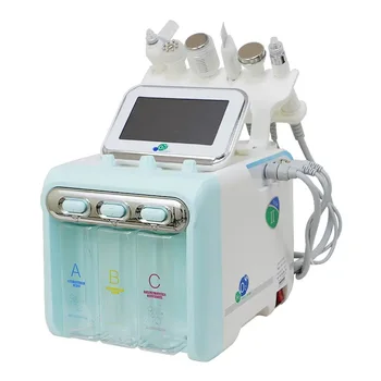 Водородно-кислородный радиочастотный аппарат с маленькими пузырьками 6 в 1, массажер для лица, инструмент для ухода за кожей, инструмент для красоты Lumi Spa
