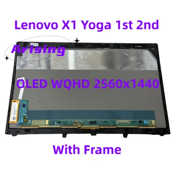 Экран Thinkpad x1 Yoga OLED 01AW977 01AX899 ЖК-модуль Сенсорная панель для ноутбука Lenovo X1 Yoga 1st 2nd 14,0 Дюймов