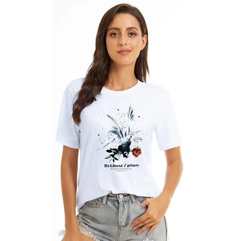 Летняя Женская оригинальная футболка с коротким рукавом с голубиным принтом, уличный прилив, Хай-стрит, тяжелая футболка со свободными плечами, топ с коротким рукавом