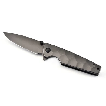 Высококачественный Титановый Складной нож из нержавеющей Стали Для улицы Карманный Нож Охотничий Нож EDC Тактические Ножи Выживания