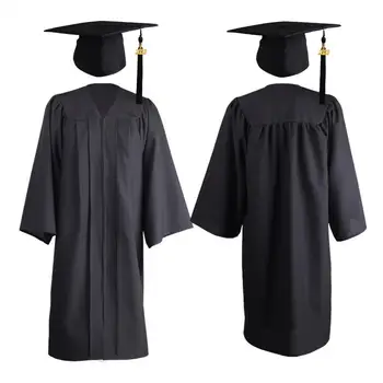 1 Комплект Универсального дипломного платья Удобная Выпускная шляпа Кардиган 2023 Выпускная Церемония Академическое платье Цилиндр Фотография