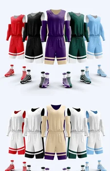 2023 Новый двусторонний Баскетбольный костюм Мужской игровой Жилет Форма команды Легкая пластина Джерси Может быть заменена для обработки печати