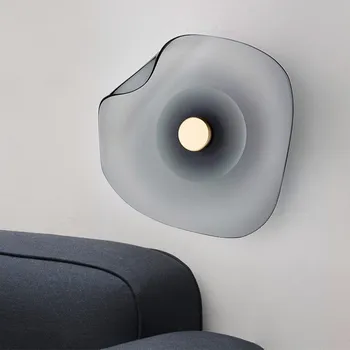 Настенный светильник из скандинавского стекла, креативная светодиодная современная дизайнерская лампа, гостиная, Прикроватная тумбочка для спальни, декор для кабинета, кухонный светильник