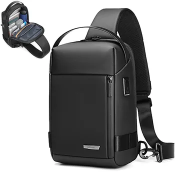 Мужская USB противоугонная многофункциональная сумка через плечо, Водонепроницаемая Дорожная сумка-мессенджер через плечо, нагрудная сумка-слинг для мужчин, женщин, женщин