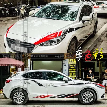 автомобильные наклейки для Mazda 6 Mazda 3 2012-2021 модификация кузова и экстерьера креативные наклейки на заказ