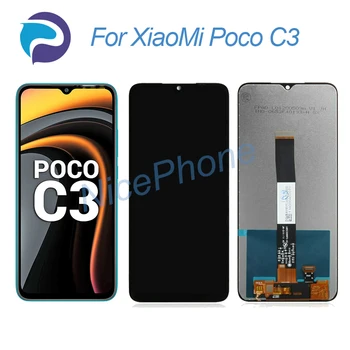 Для XiaoMi Poco C3 ЖК-дисплей с Сенсорным экраном, Дигитайзер в сборе M2006C3MII, MZB07RIIN/RJIN/QAIN/RLIN/RKIN/RHIN ЖК-дисплей с экраном Poco C3